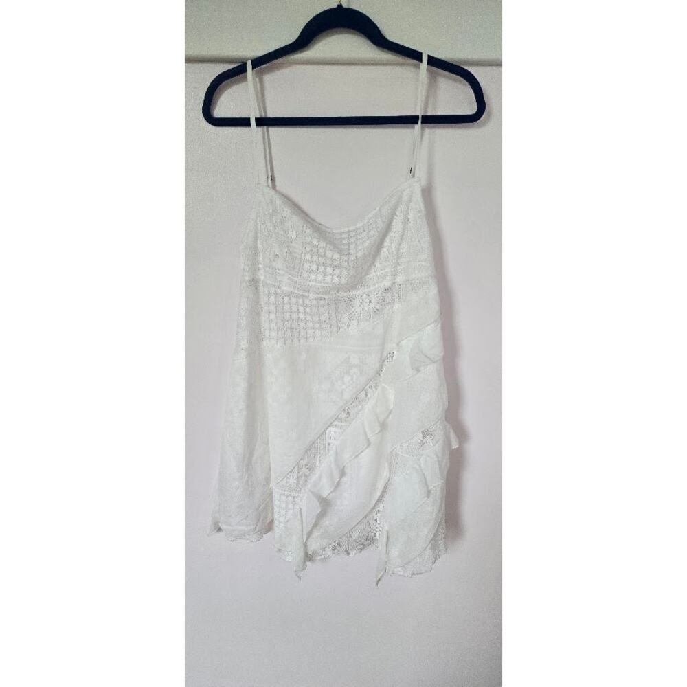 Free People‎ One Florine Slip Dress in White Size XL NWOT - Picture 2 of 6
